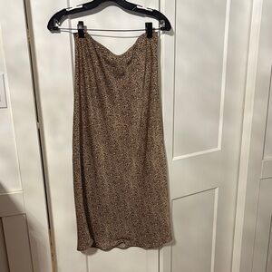 Gentle Fawn Brown Midi Skirt